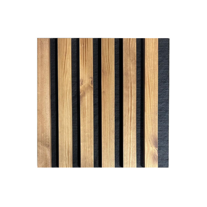 Natural wood wall panel 2700 x 300mm (Golden oak-Black)